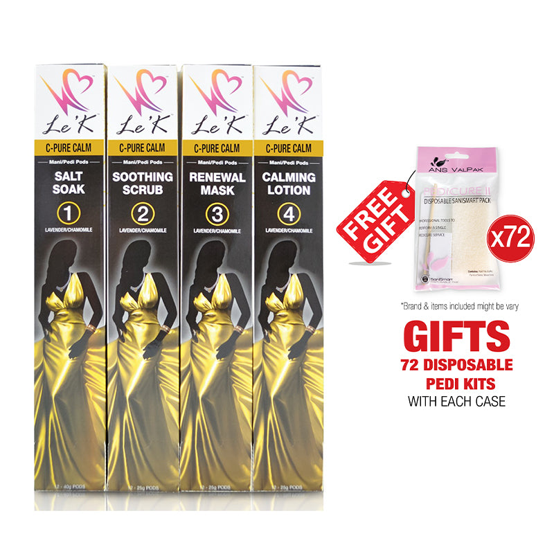 Le'K ManiPedi PODs - C Pure Calm - 4 Steps