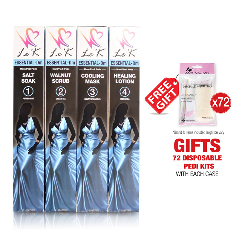 Le'K ManiPedi PODs - Essential-Dm - 4 Steps
