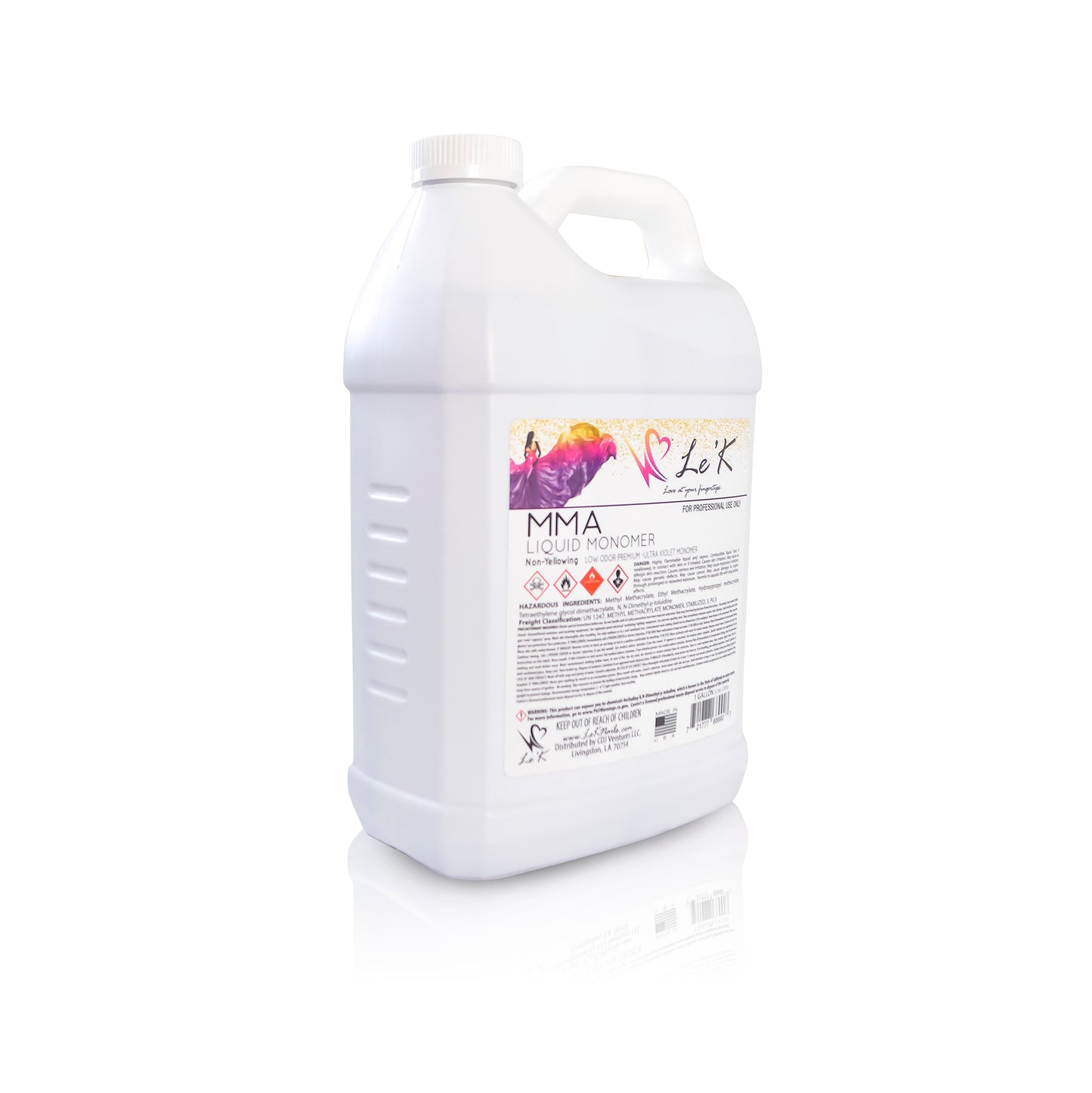 Le'K MMA Liquid Monomer - 1 Gal