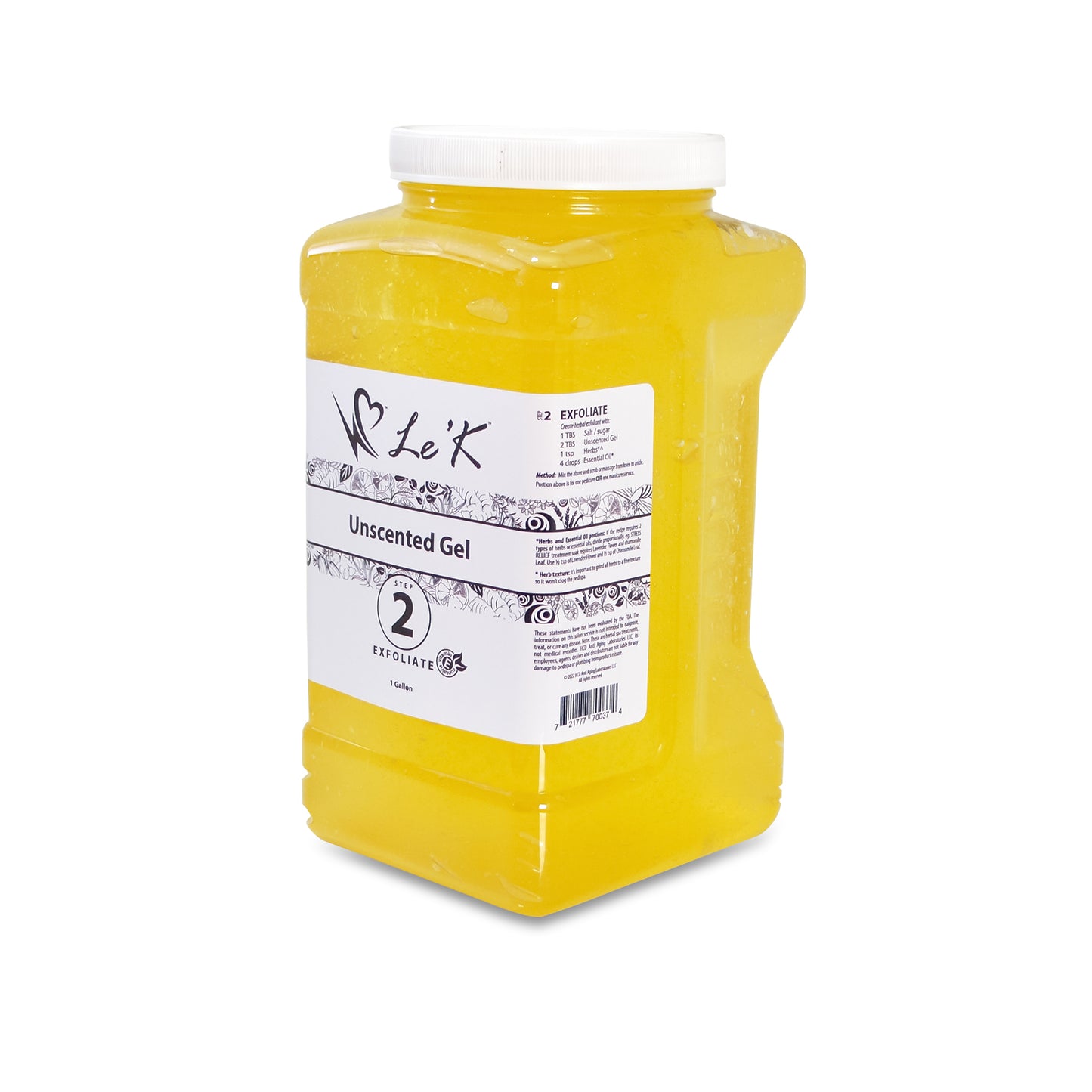 Le'K Herbal Spa - Step 2 - Gel Base - 1 Gal