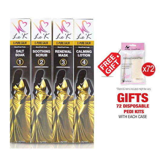 Le'K ManiPedi PODs - C Pure Calm - 4 Steps