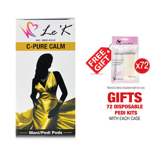 Le'K ManiPedi PODs - C Pure Calm - 4 Steps - Retail Case