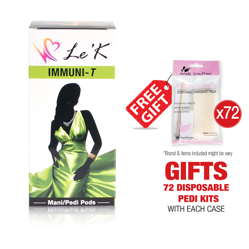 Le'K ManiPedi PODs - Immuni-T - 4 Steps - Retail Case