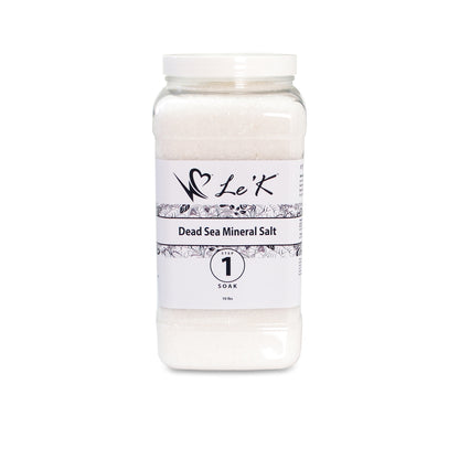 Le'K Herbal Spa - Step 1 - Dead Sea Mineral Salt - 10 lbs